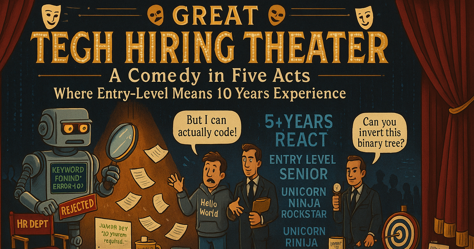 🎭 The Great Tech Hiring Theater: A Comedy in Five Acts